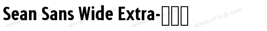 Sean Sans Wide Extra字体转换 Sean Sans Wide Extra字体转换